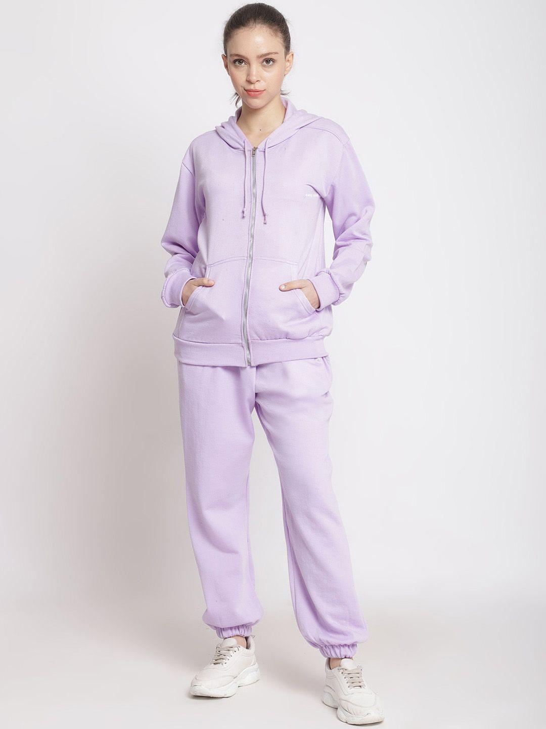 tag 7 women lavender solid night suit