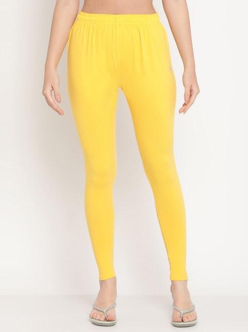 tag 7 yellow cotton leggings