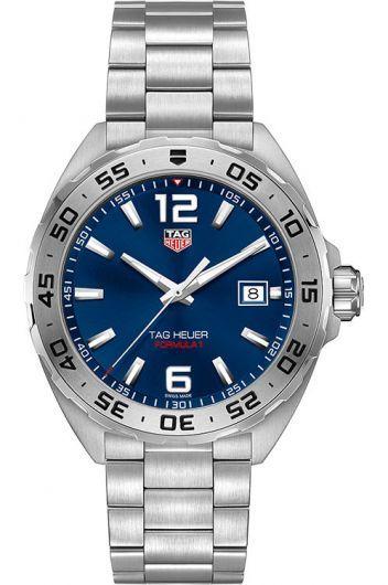 tag heuer formula 1 blue dial quartz watch with steel bracelet for men - waz1118.ba0875