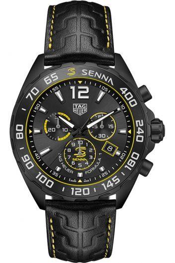 tag heuer formula 1 grey dial quartz watch with leather strap for men - caz101aj.fc6487
