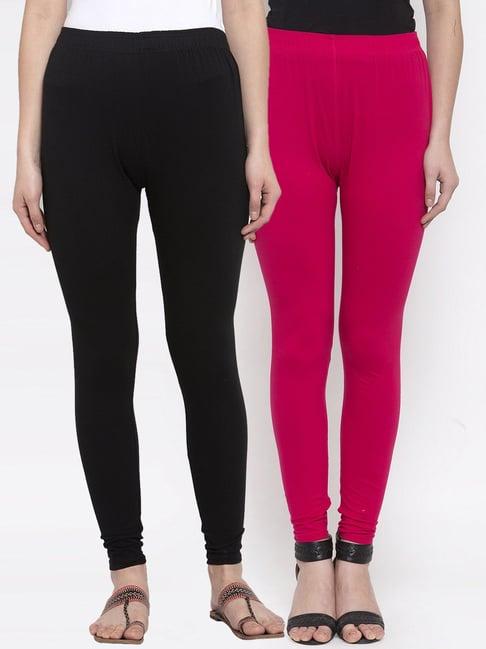 tag 7 black & pink leggings - pack of 2