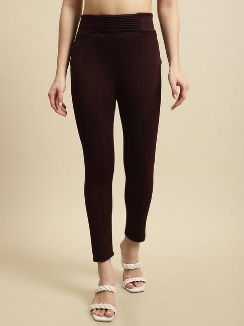 tag 7 brown mid rise jeggings