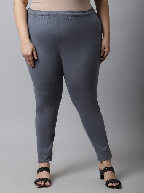 tag 7 grey cotton plain leggings