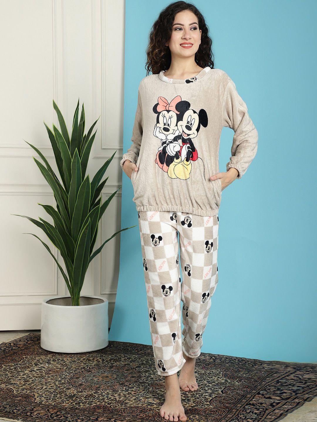 tag 7 mickey & minnie printed night suit