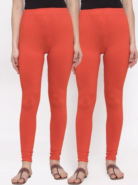 tag 7 orange leggings - pack of 2