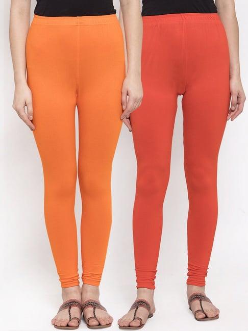 tag 7 orange leggings - pack of 2