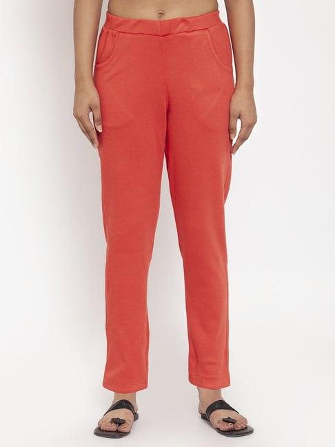 tag 7 peach regular fit pants