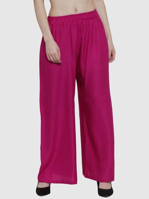 tag 7 pink cotton palazzos