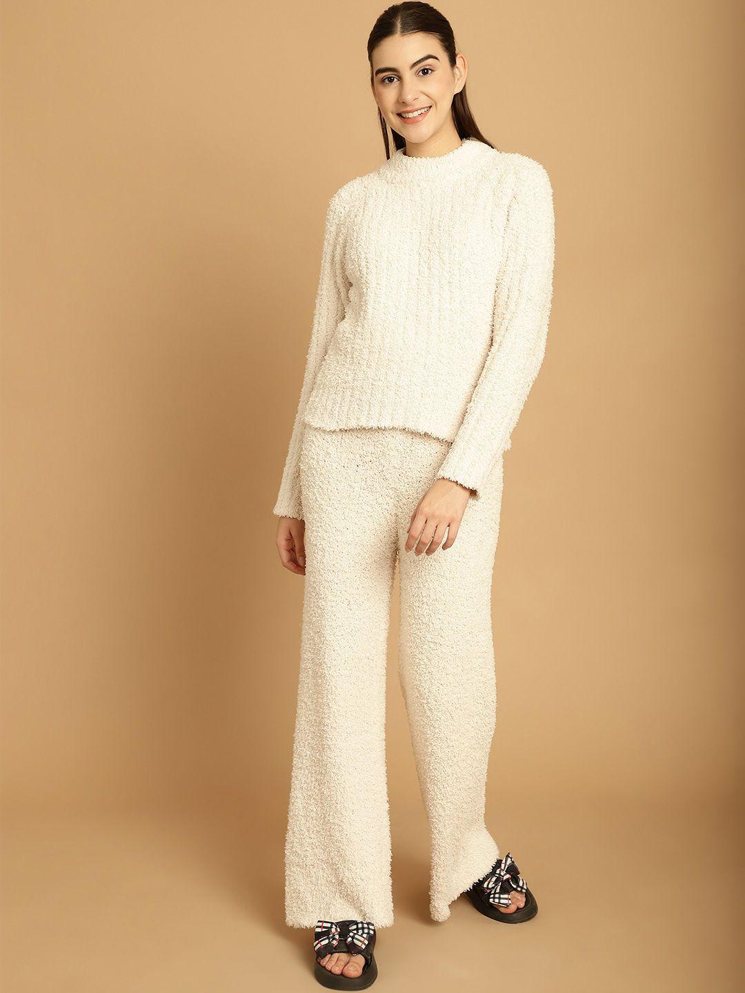 tag 7 self design sweater with trousers