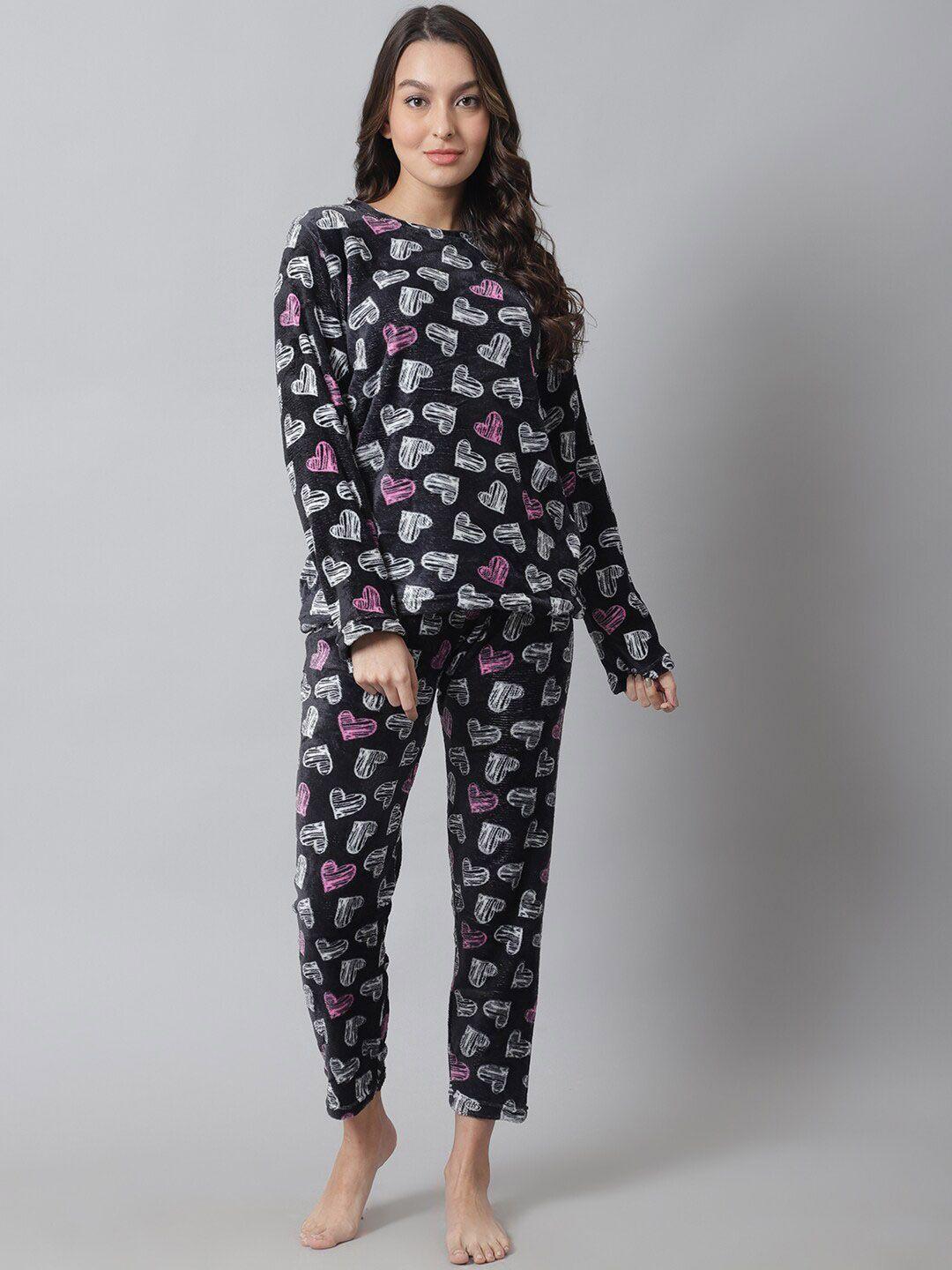 tag 7 women printed night suit ns122-xs