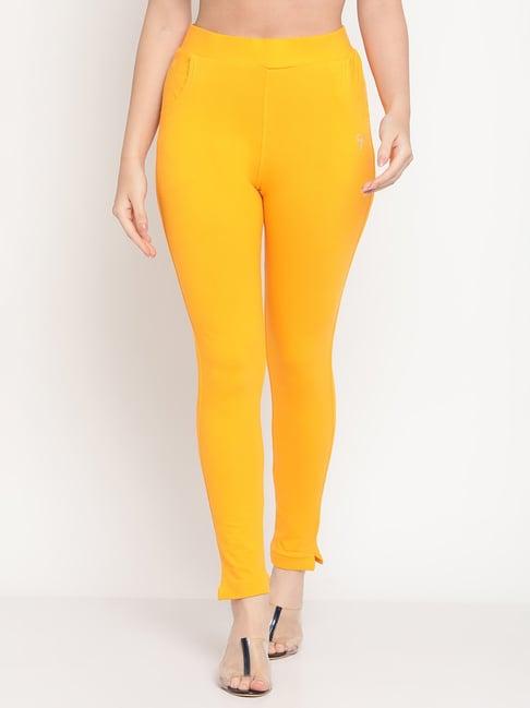 tag 7 yellow cotton pants