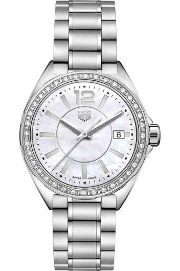 tag heuer formula 1 mop dial quartz watch with steel bracelet for women - wbj131a.ba0666