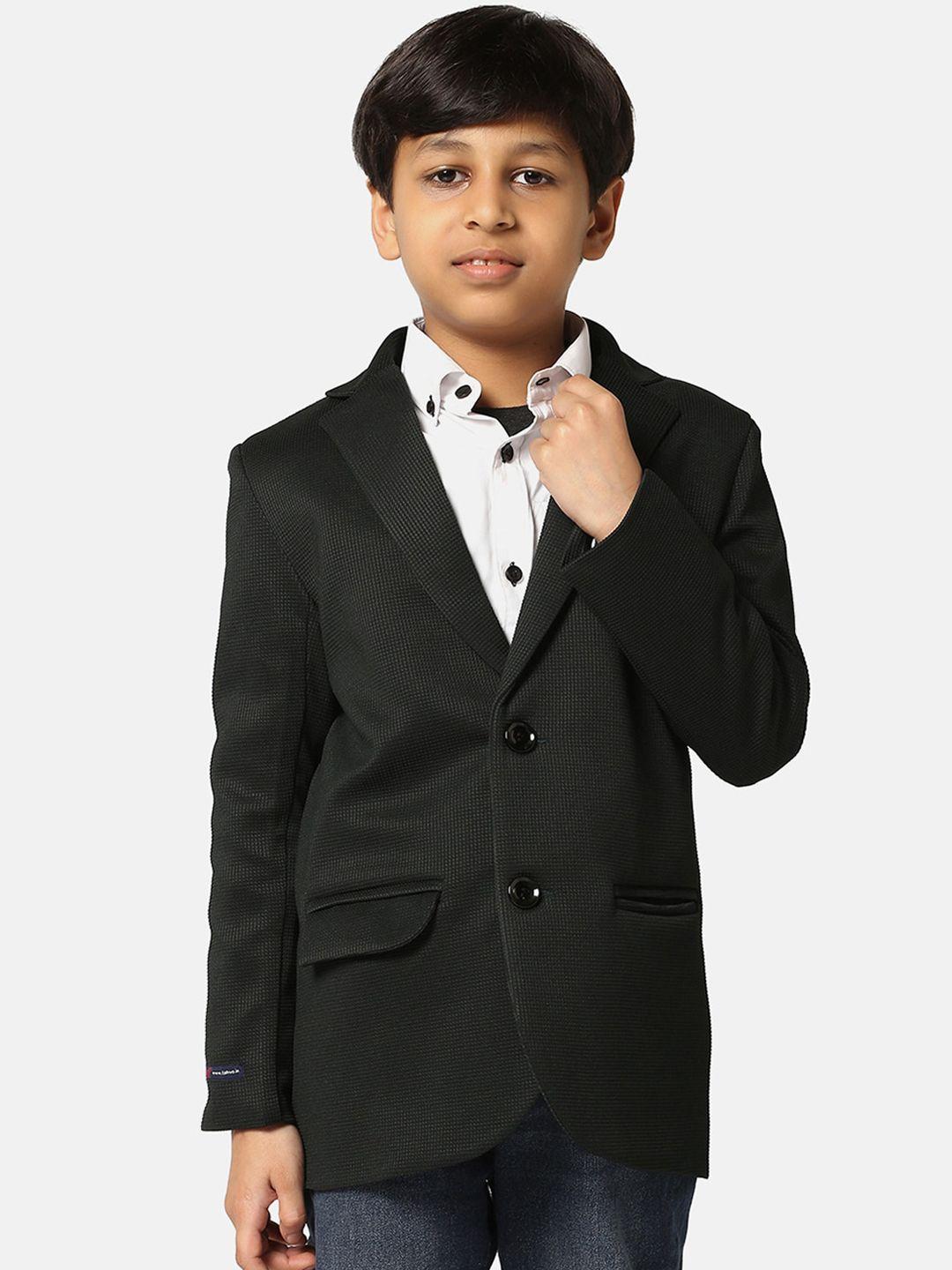 tahvo boys single-breasted notched lapel slim fit blazers