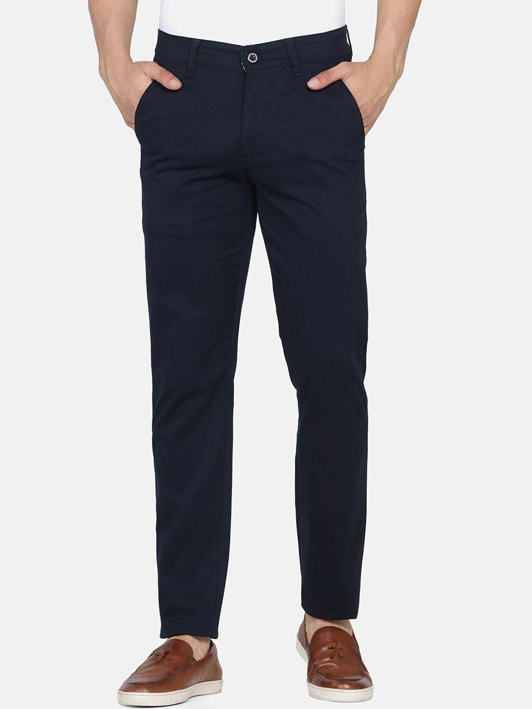 tahvo men blue comfort chinos trouser