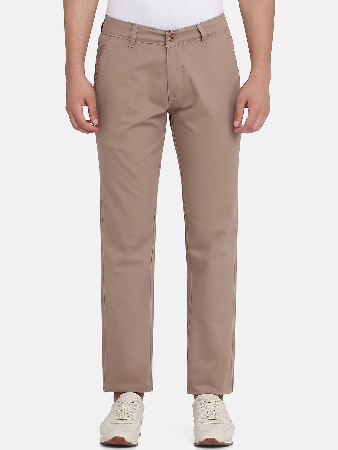 tahvo men camel brown comfort chinos trousers