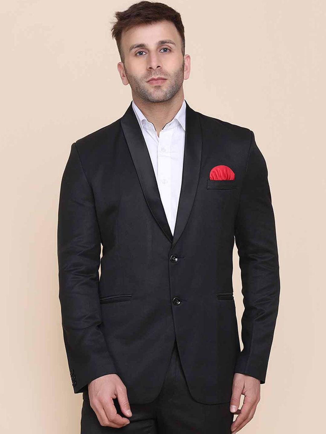 tahvo men slim-fit single-breasted blazer