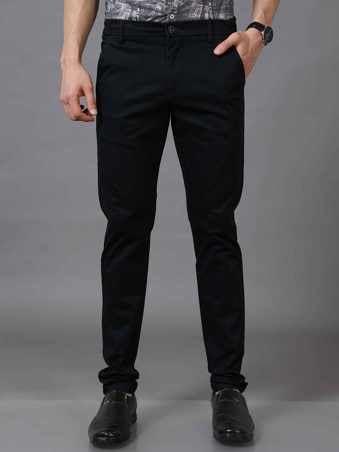 tailoraedge men black tailored chinos trousers