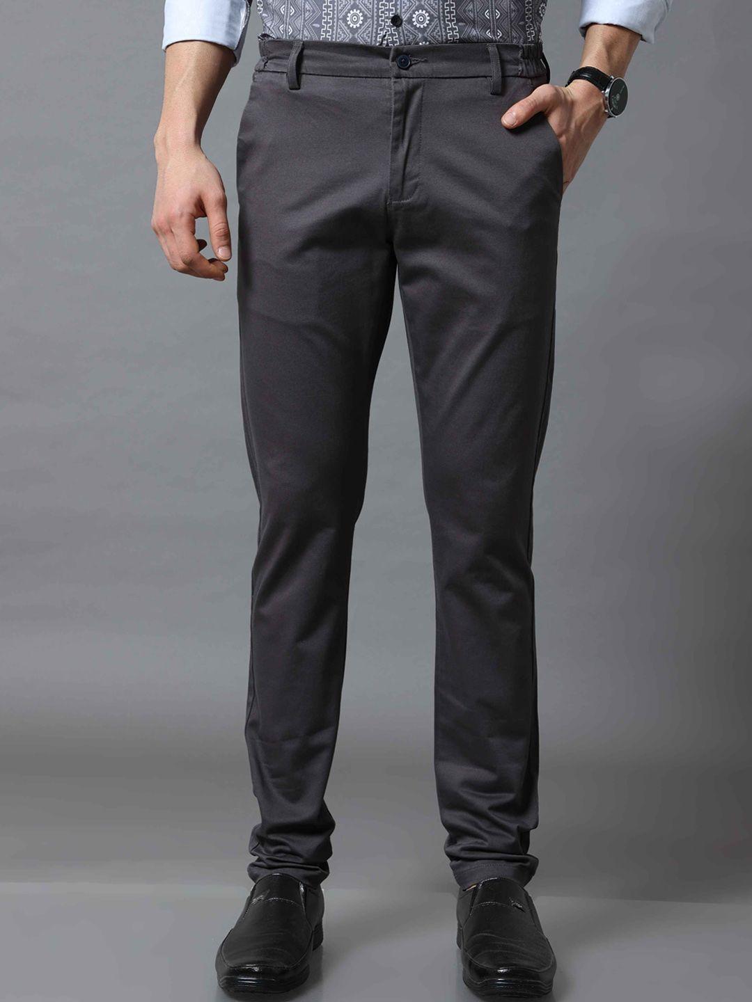 tailoraedge men grey tailored trousers