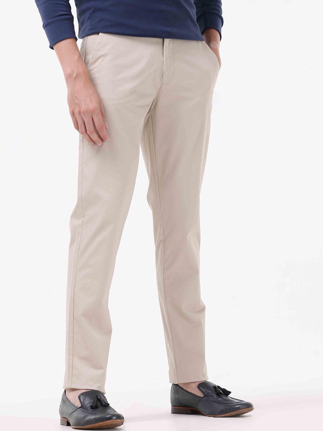 tailoraedge men tailored slim fit cotton regular trousers