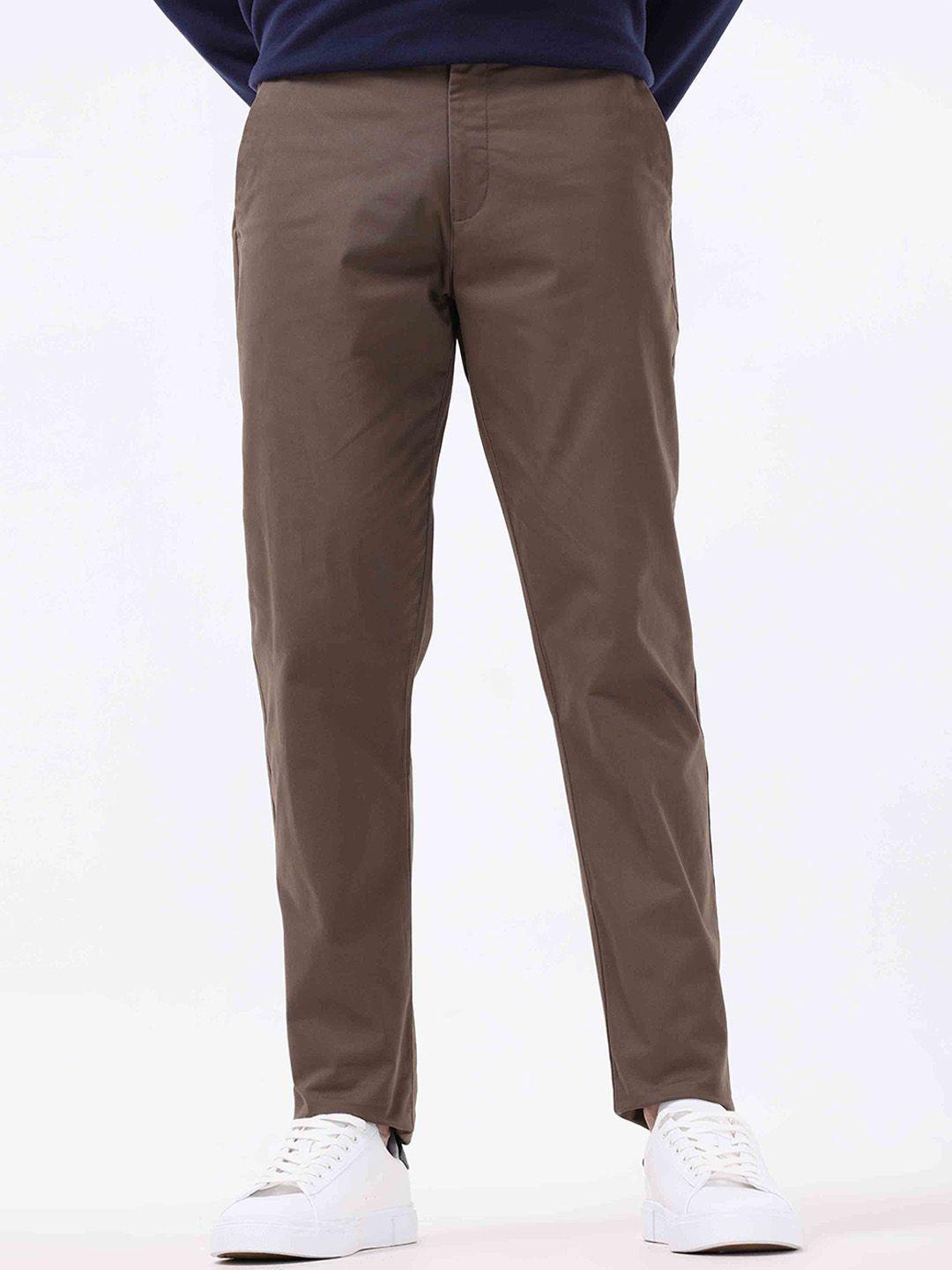 tailoraedge men tailored slim fit cotton trousers