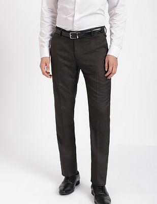 tailored twill formal trousers
