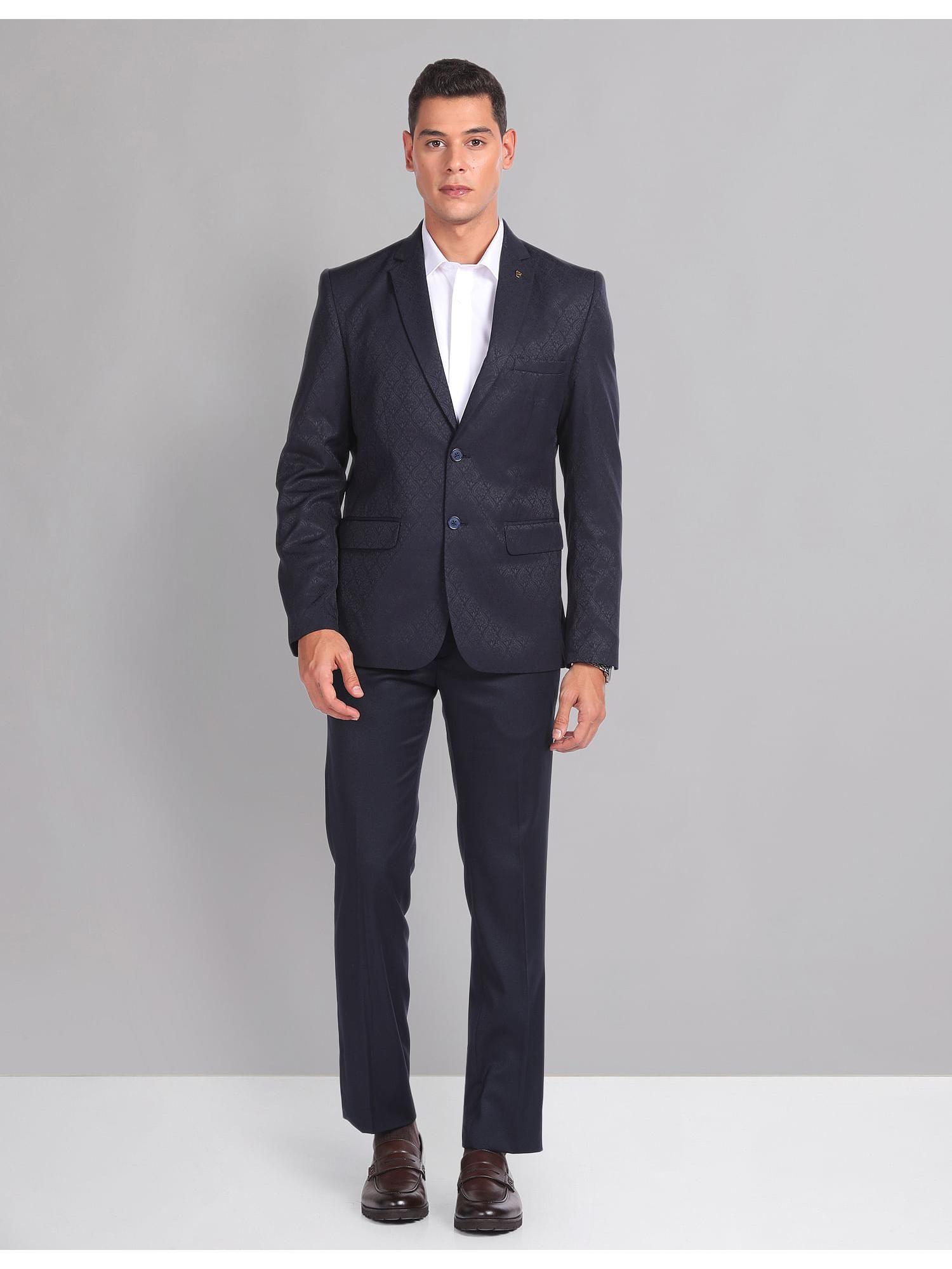 tailored fit jacquard sartorial suit (set of 2)
