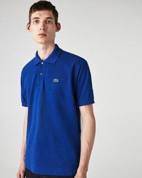 tailored fit polo t-shirt with branding