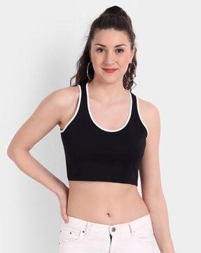 tailored fit round-neck tank top