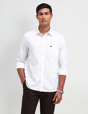 tailored fit solid shirt