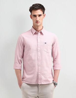 tailored fit solid shirt