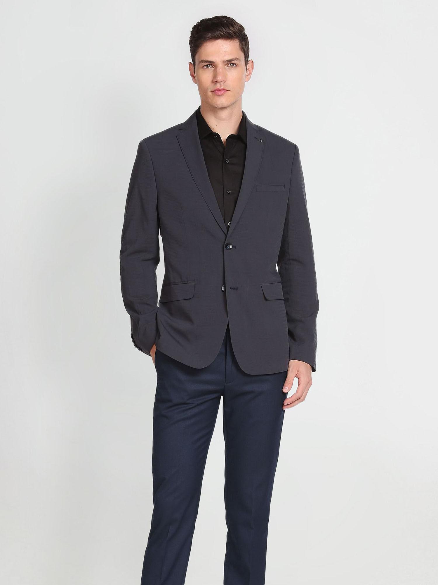 tailored regular fit seersucker blazer