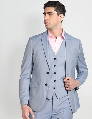 tailored regular fit three piece suit