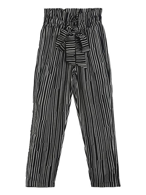 tales & stories kids black striped trousers
