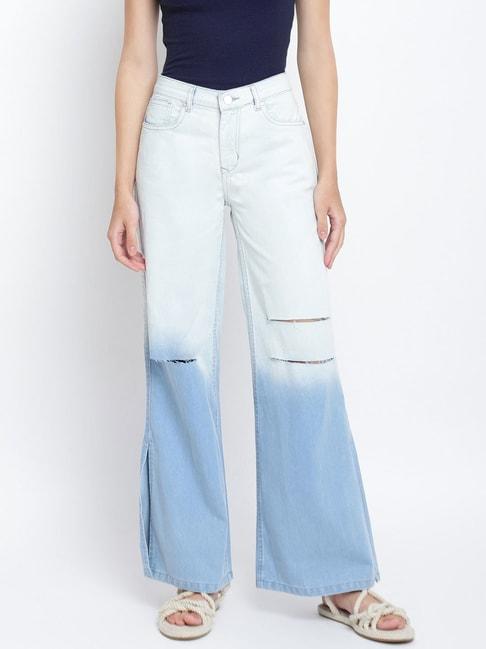 tales-&-stories-light-blue-distressed-jeans