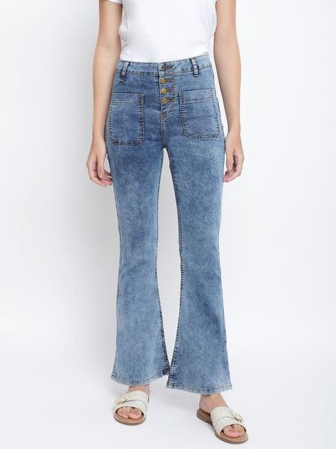 tales & stories blue mid rise jeans