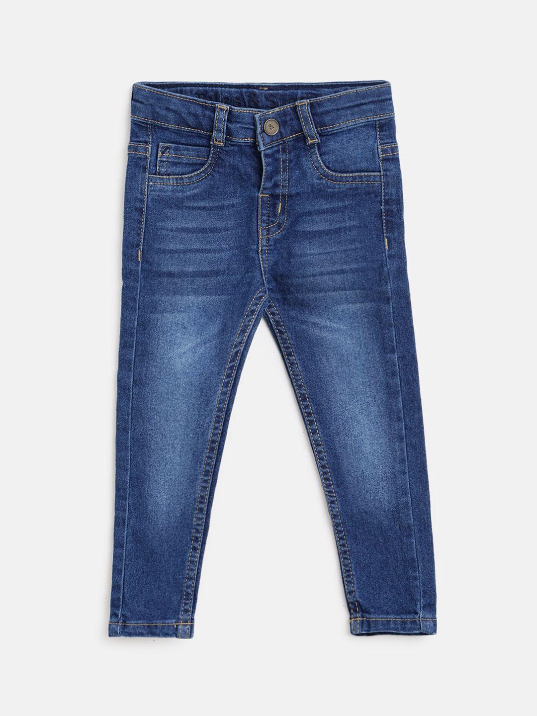 tales & stories boys blue slim fit light fade stretchable jeans