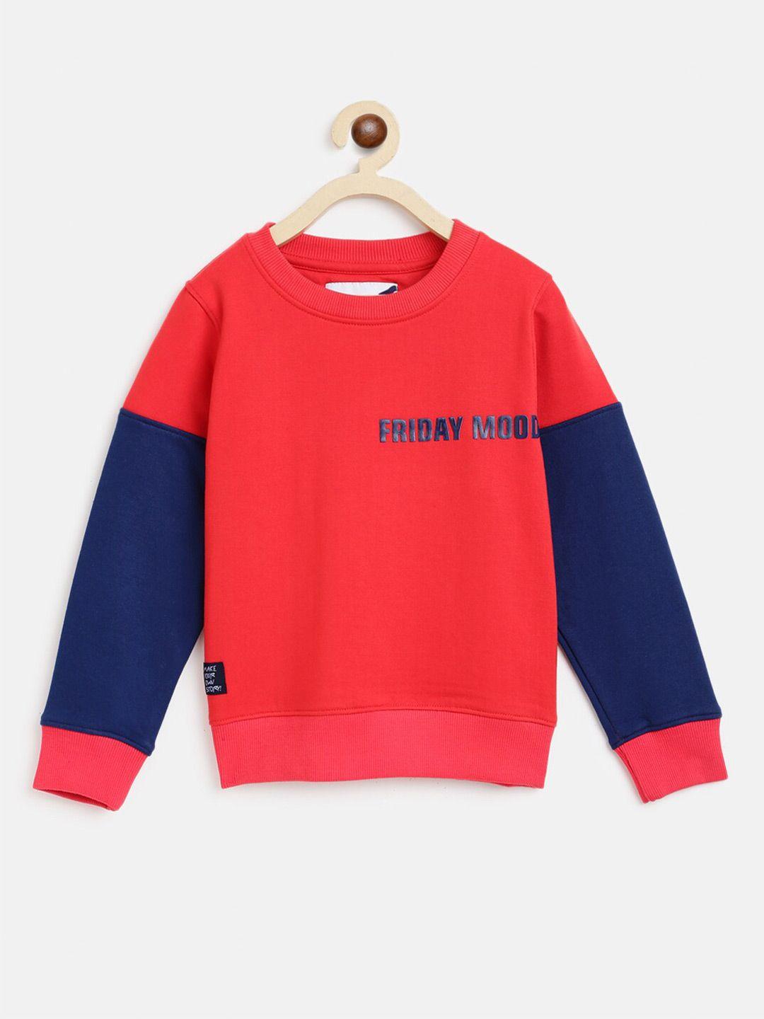 tales & stories boys red pullover sweatshirt