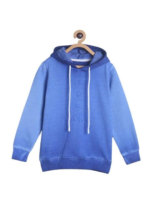 tales & stories kids blue regular fit hoodie