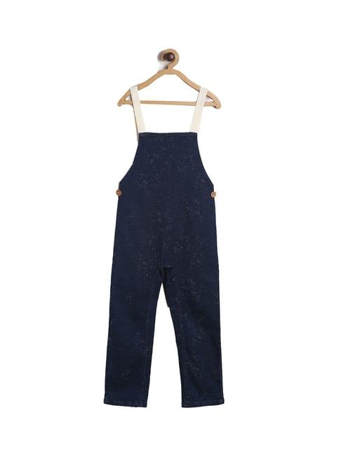tales & stories kids blue solid dungaree
