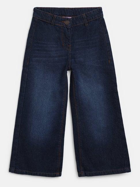 tales & stories kids dark blue solid jeans