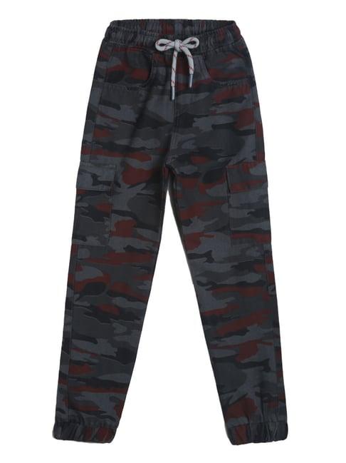 tales & stories kids grey camouflage print joggers