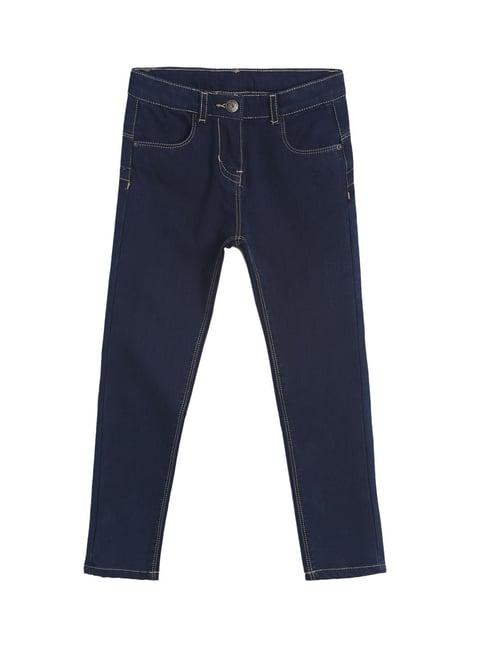 tales & stories kids navy solid jeans