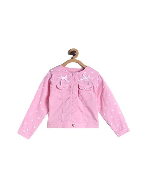 tales & stories kids pink printed jacket
