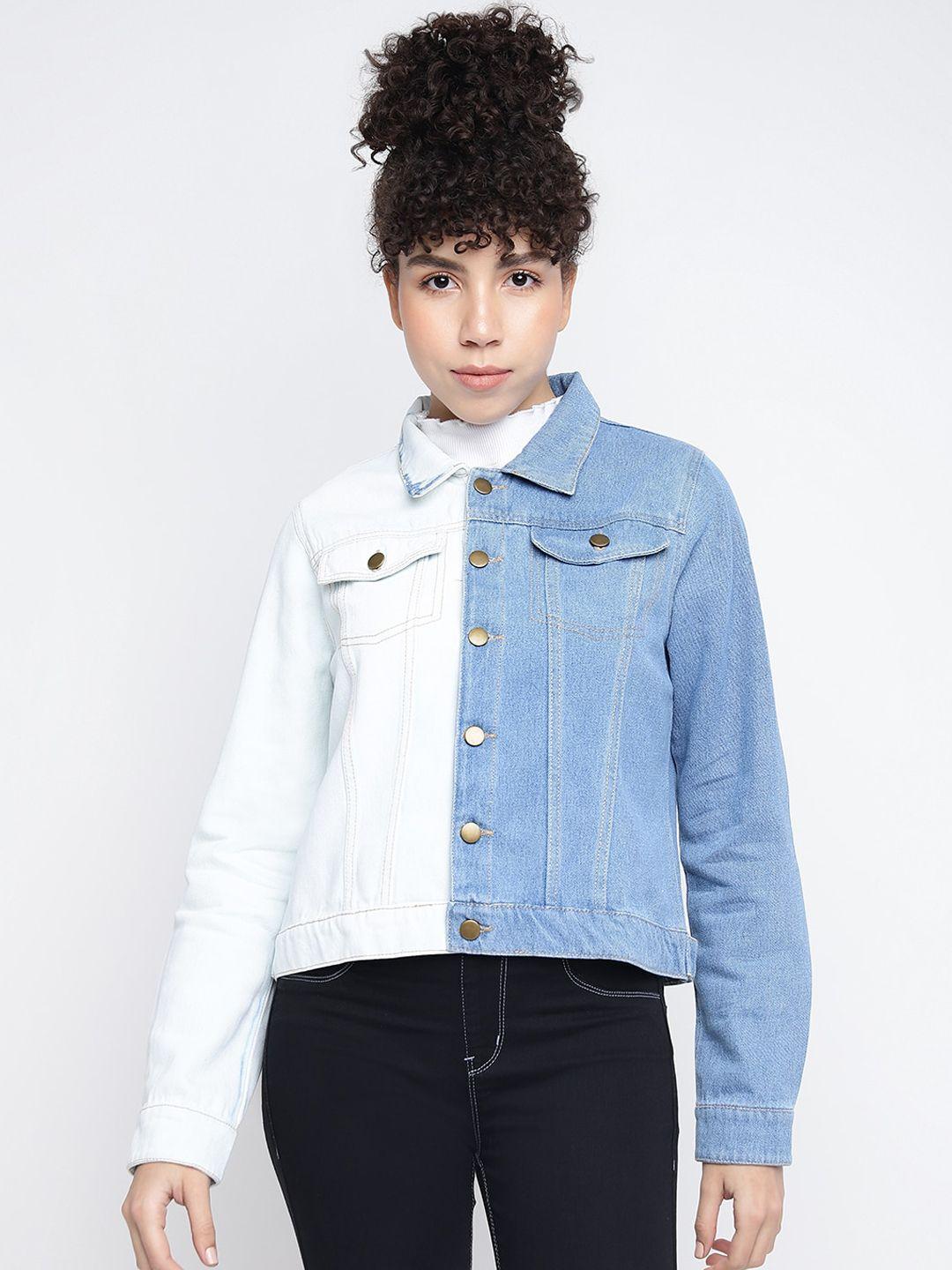 tales & stories washed lightweight cotton denim jacket