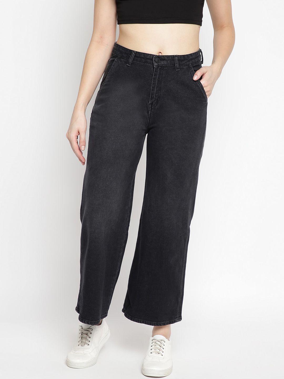 tales & stories women black flared jeans