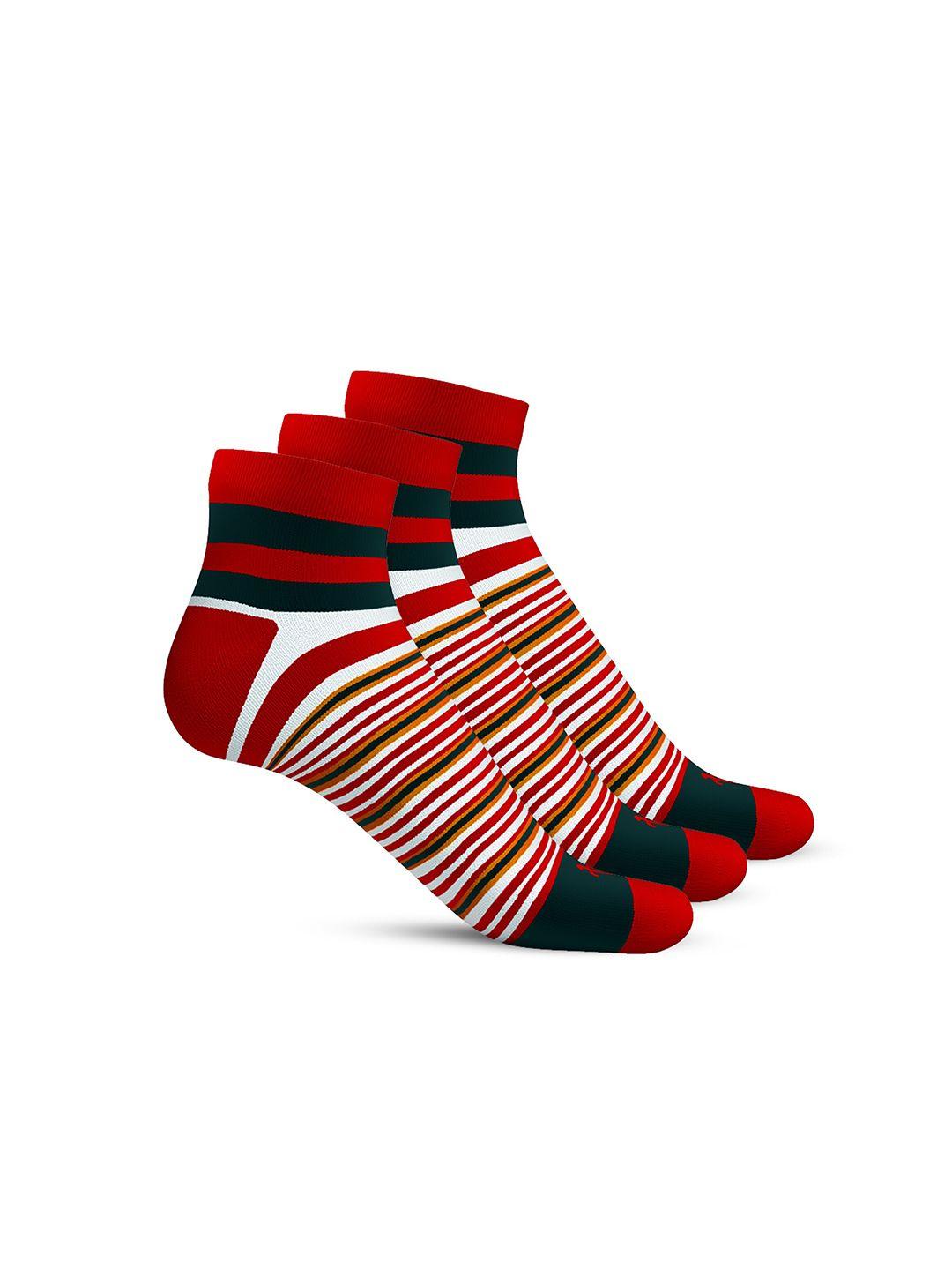 talkingsox unisex pack of 3 patterned ankle-length socks