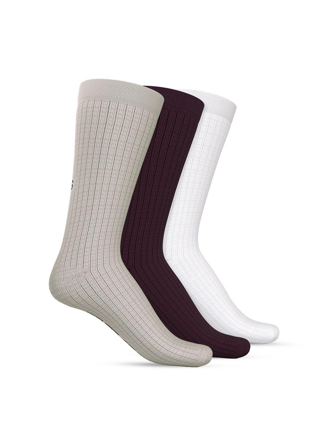 talkingsox unisex pack of 3 striped calf length socks