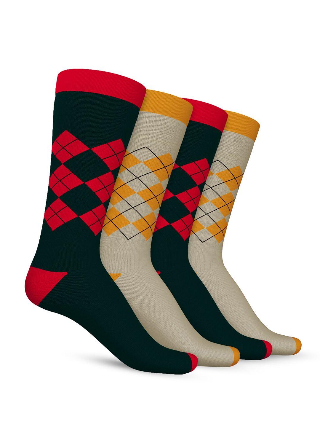 talkingsox unisex pack of 4 printed shoe liner socks