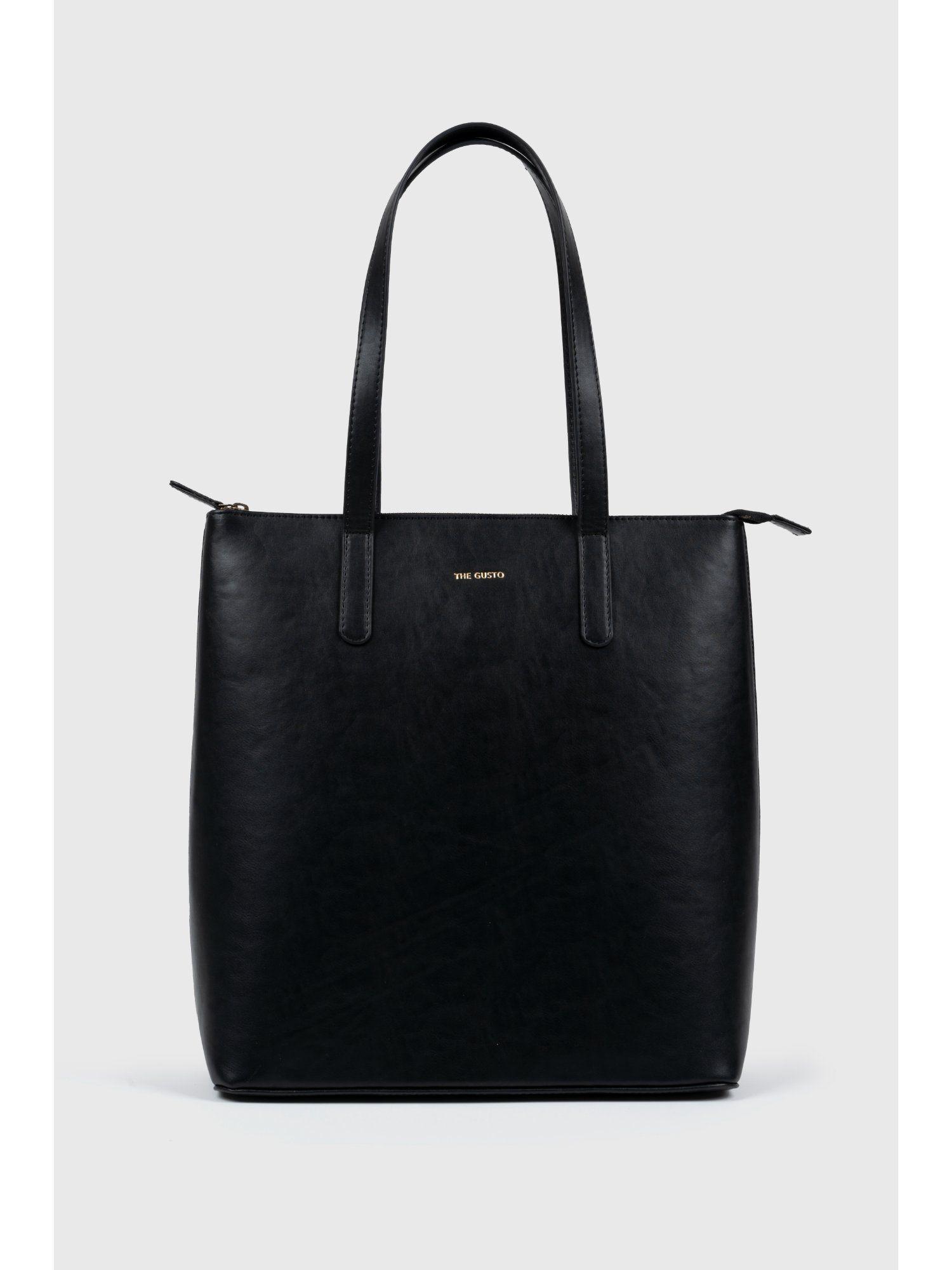 tall tote black