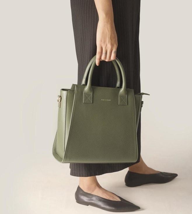 tan and loom olive gamechanger handbag